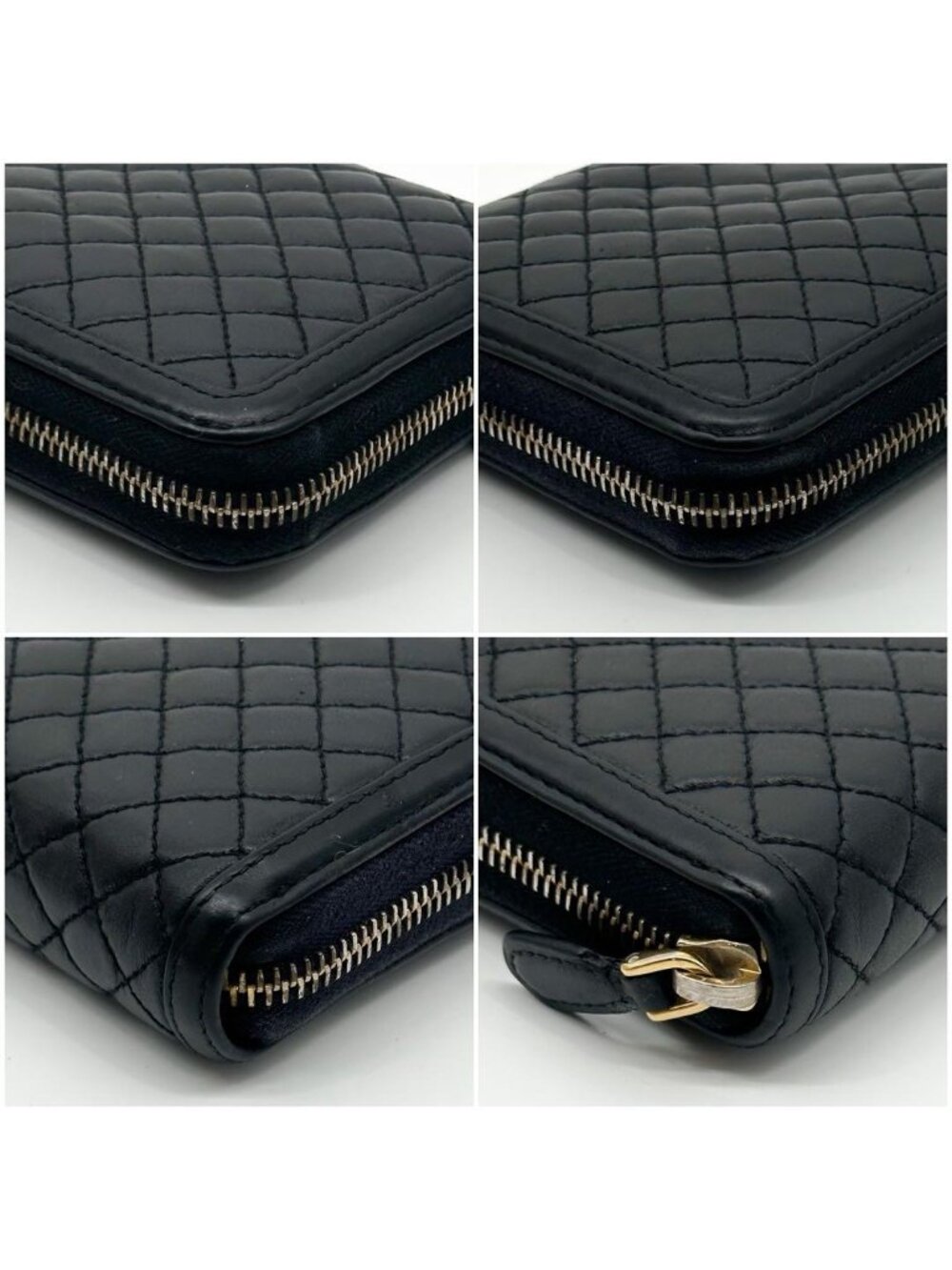 Prada Quilted Lamb Leather Zip Around Wallet Round - Picture 7 of 15